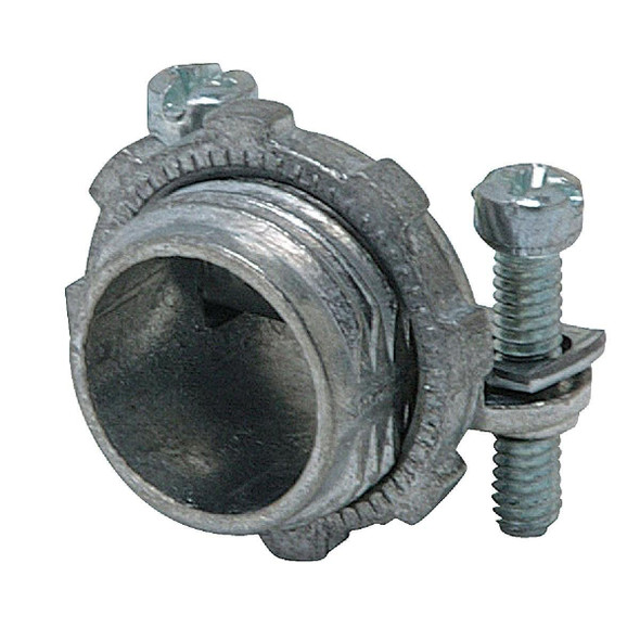 05103B Halex 3/8 In. Die Cast-Zinc Clamp 10/3 Wire Size Box Connector (100-Pack)