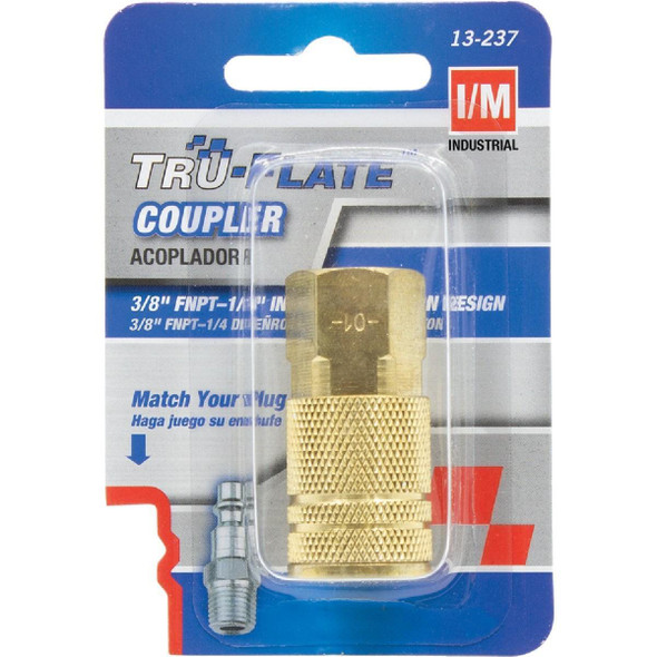 13-237 Tru-Flate Industrial/Milton Series Push-to-Connect 3/8 In. FNPT Coupler