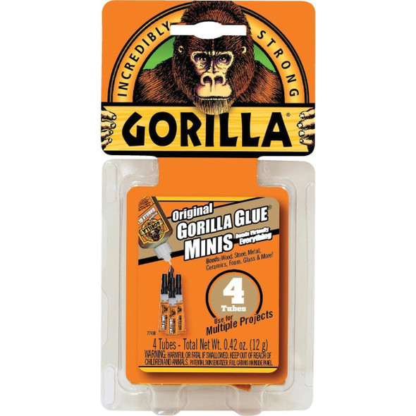 5000503 Gorilla 0.42 Oz. Original All-Purpose Glue Minis (4-Pack)