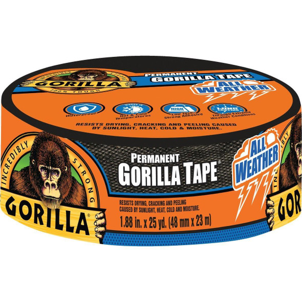 6009002 Gorilla 1.88 In. x 25 Yd. All Weather Repair Tape, Black