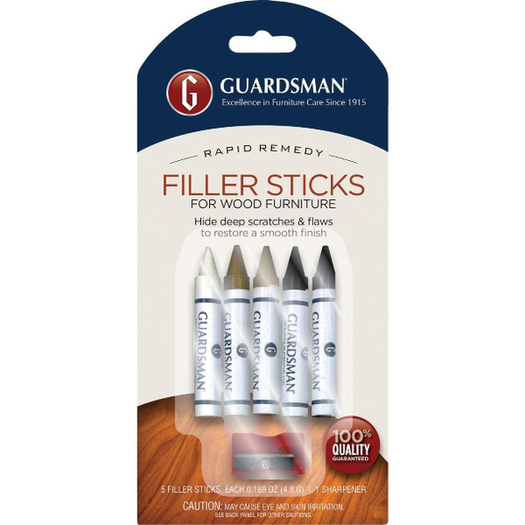 500300 Guardsman Rapid Remedy 5-Color Wood Furniture Filler Sticks