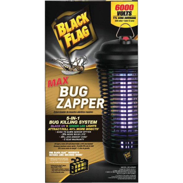 BZ-40MAX Black Flag 5-In-1 6500V Bug Zapper