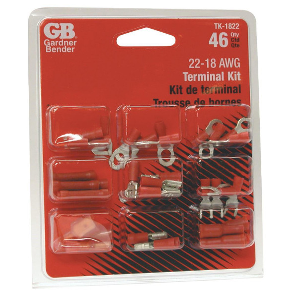 TK-1822 Gardner Bender 18 to 22 AWG 46 Pieces Wire Terminal Kit