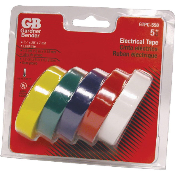 GTPC-550 Gardner Bender General Purpose 1/2 In. x 20 Ft. Electrical Tape