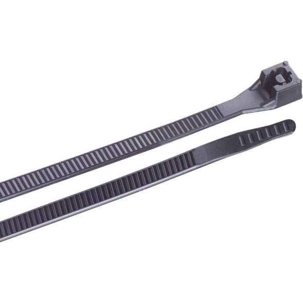 46-206UVB Gardner Bender 6 In. x 0.13 In. Black Nylon Ultra Violet Cable Tie (100-Pack)