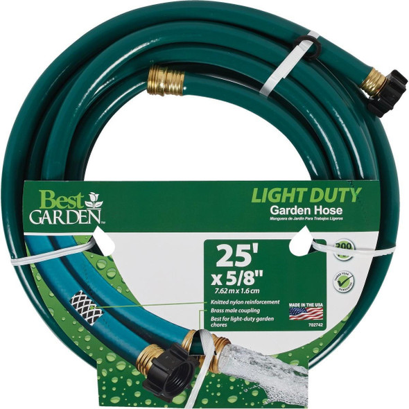 DBR5825 Best Garden 5/8 In. Dia. x 25 Ft. L. Light-Duty Garden Hose