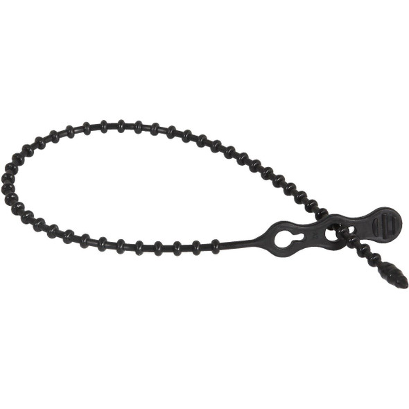 45-12BEADBK Gardner Bender Beadle Wrap 12 In. x 1/4 In. Black Flexible Plastic Cable Tie (15-Pack)