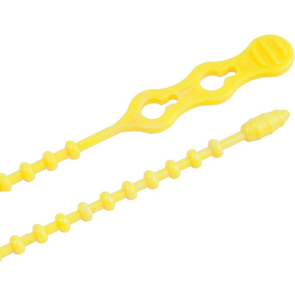 45-12BEADYW Gardner Bender Beadle Wrap 12 In. x 1/4 In. Yellow Flexible Plastic Cable Tie (15-Pack)