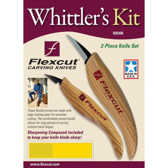 KN300 Flexcut Whittler's Wood Chisel Set (2-Piece)