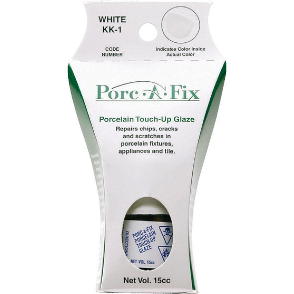KK-1 Fixture-Fix Porc-A-Fix Kohler White Porcelain Touch-up Paint, 15cc