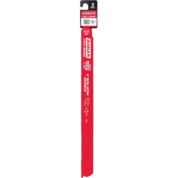 DS1214BF2 Diablo Steel Demon 12 In. 14/18 TPI Medium Metal Reciprocating Saw Blade (2-Pack)