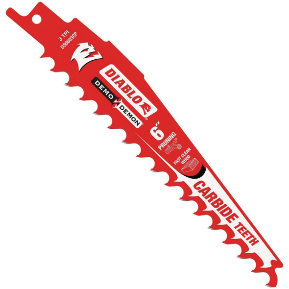 DS0603CP Diablo Demo Demon 6 In. 3 TPI Carbide Pruning Reciprocating Saw Blade