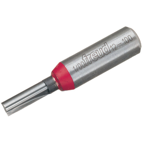 12-100 Freud Carbide Tip 1/4 In. Double Flute Straight Bit
