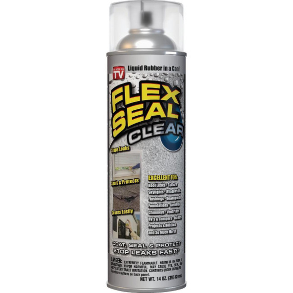 FSCL20 FLEX SEAL 14 Oz. Spray Rubber Sealant, Clear