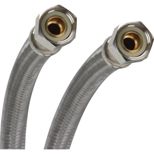 6W72 Fluidmaster 3/8 In. x 3/8 In. x 72 In. L Stainless Steel Dishwasher Connector
