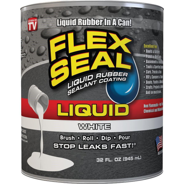 LFSWHTR32 FLEX SEAL 1 Qt. Liquid Rubber Sealant, White