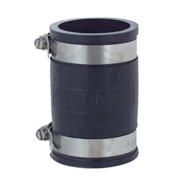 P1056-150 Fernco 1-1/2 In. Plastic to Plastic PVC Coupling
