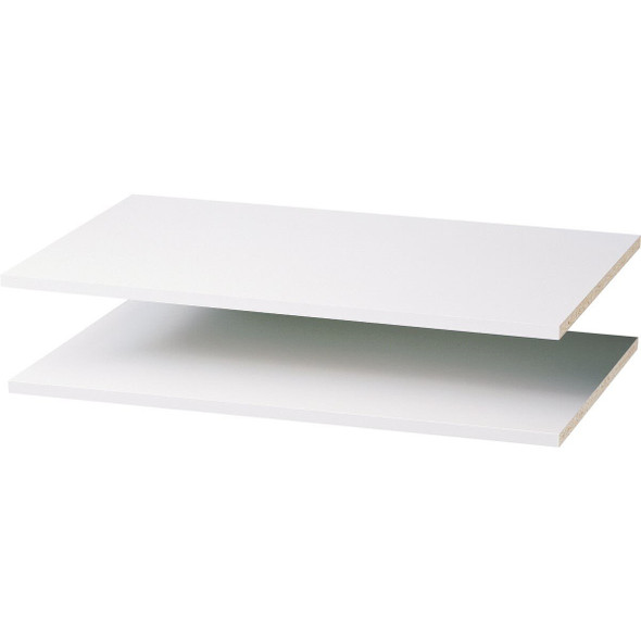 RS1436 Easy Track 35 In. W. x 14 In. D. Laminated Closet Shelf, White (2-Pack)