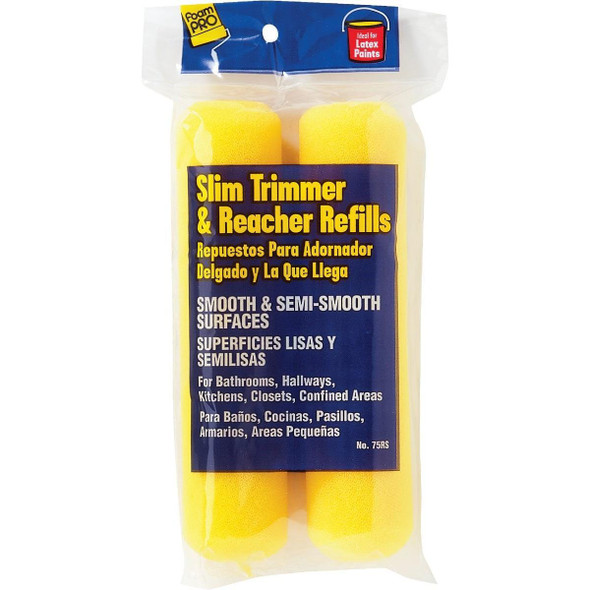 75RS FoamPro Slim Trimmer 6 In. Mini Foam Roller Cover (2-Pack)