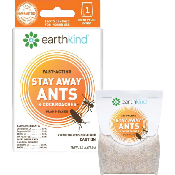 SA1P8DANTRO Earth Kind Stay Away 30 to 60-Day Natural Ant & Roach Repellent Refill Pouch