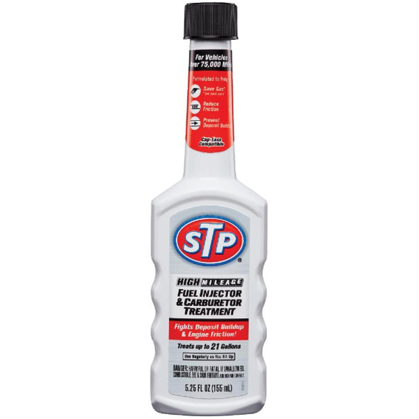 18311 STP 5.25 Oz. High Mileage Fuel Injector & Carburetor Treatment