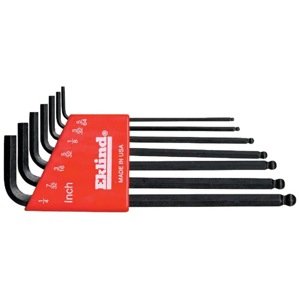 13207 Eklind Standard Ball-End Hex Key Set, 7-Piece