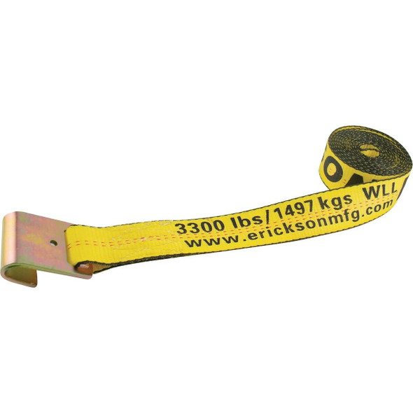 58600 Erickson 2" x 30' Polyester Webbing Winch Strap