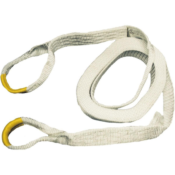 59600 Erickson 2 In. x 30 Ft. 9000 Lb. Polyester Recovery Tow Strap, White