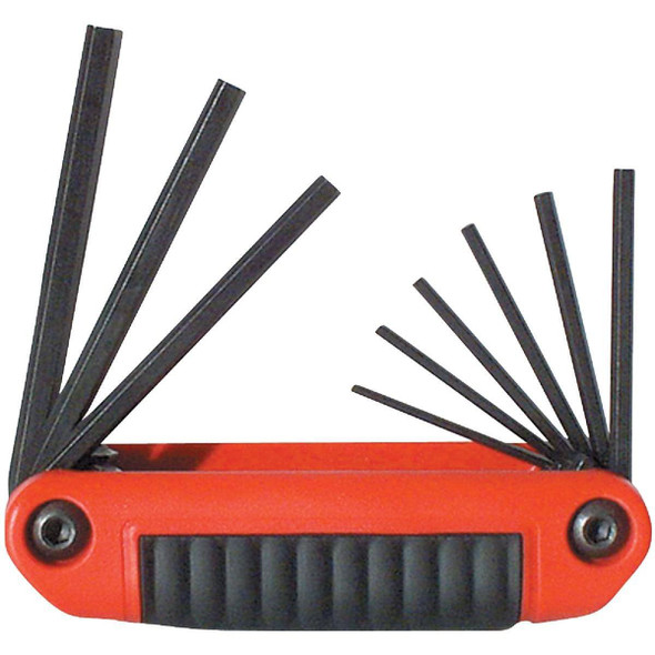 25911 Eklind Ergo-Fold Fold Up Hex Key Set,5/64"-1/4" Hex keys,9 pc