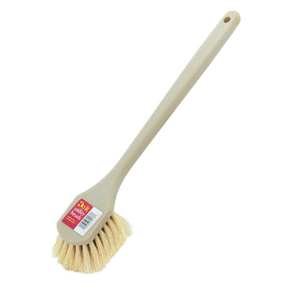 89639 19-3/4 In. x 3 In. White Tampico Bristle Fiber Plastic Scrub Brush