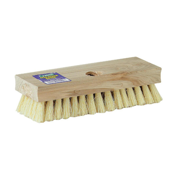 11643 DQB 8 In. x 1-1/16 In. Tampico Fiber Threaded Hole Acid/Glue Brush