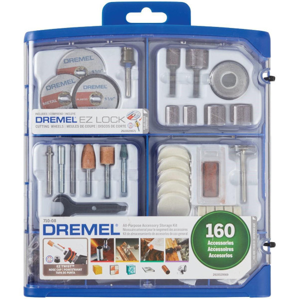 710-08 Dremel All-Purpose Rotary Tool Accessory Kit (160-Piece)