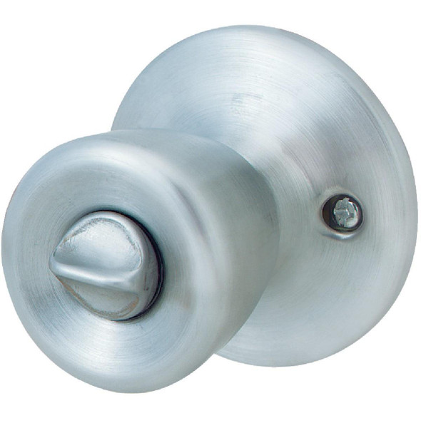 TR610B Steel Pro Satin Chrome Bed & Bath Door Knob