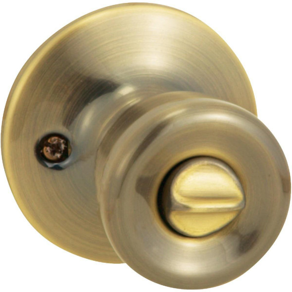 TR810B Steel Pro Antique Brass Bed & Bath Door Knob