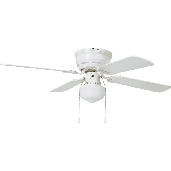 TS-42-023 Home Impressions 42 In. White Ceiling Fan with Light Kit