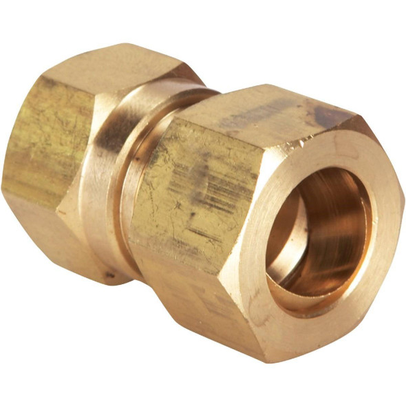 LFA217 1/2 In. x 3/8 In. Brass Union Compression Adapter