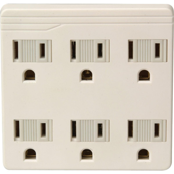 LA-33-IV Ivory 15A 6-Outlet Tap