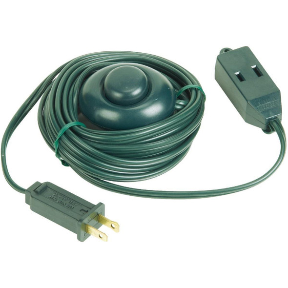 FS-PT2182-15X-GR 15 Ft. 18/2 Green Extension Cord with Foot Switch