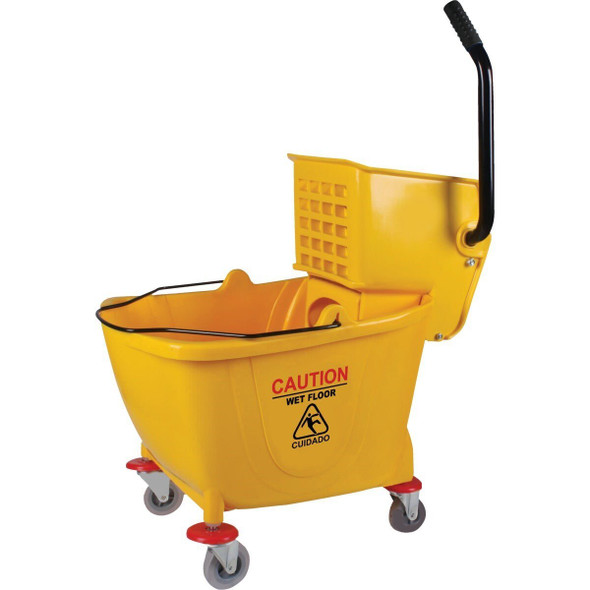 HHMD-NORMAL36L 38 Qt. Side Press PVC Mop Bucket & Wringer