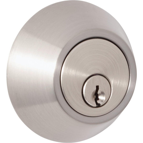 DB9X21 Steel Pro Brushed Nickel Single Cylinder Deadbolt