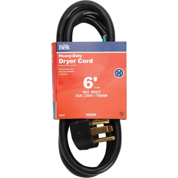 DRC-SDRT-1046 6 Ft. 10/4 30A Dryer Cord