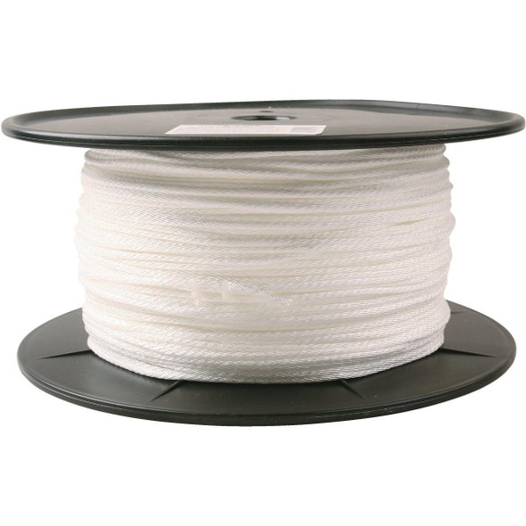 741059 1/8 In. x 1000 Ft. White Braided Nylon Rope