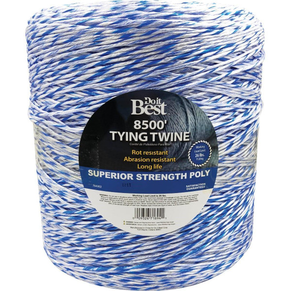764302 0.094 In. x 8500 Ft. Blue & White Polypropylene Tying Twine