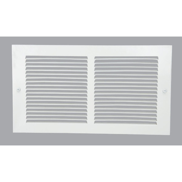 BBGT1206WH Home Impressions 6 In. x 12 In. White Steel Baseboard Grille