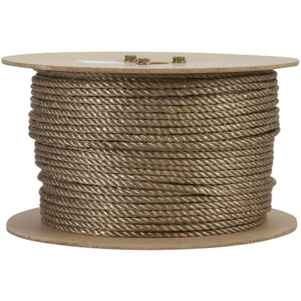 707414 1/4 In. x 600 Ft. Brown Twisted Unmanila Polypropylene Rope
