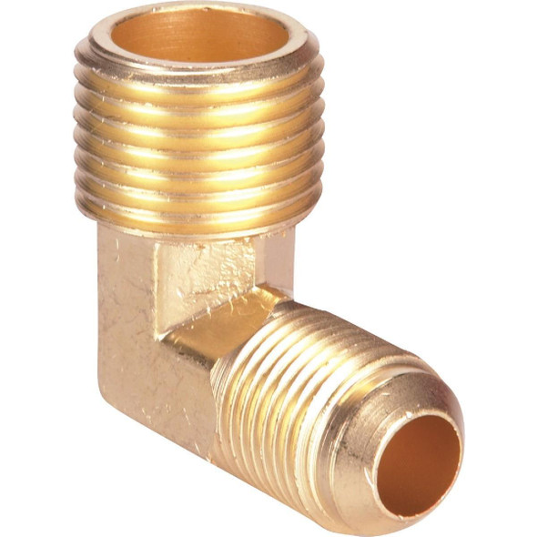 458962 3/8 In. x 1/2 In. MIP 90 Deg. Flare Brass Elbow (1/4 Bend)