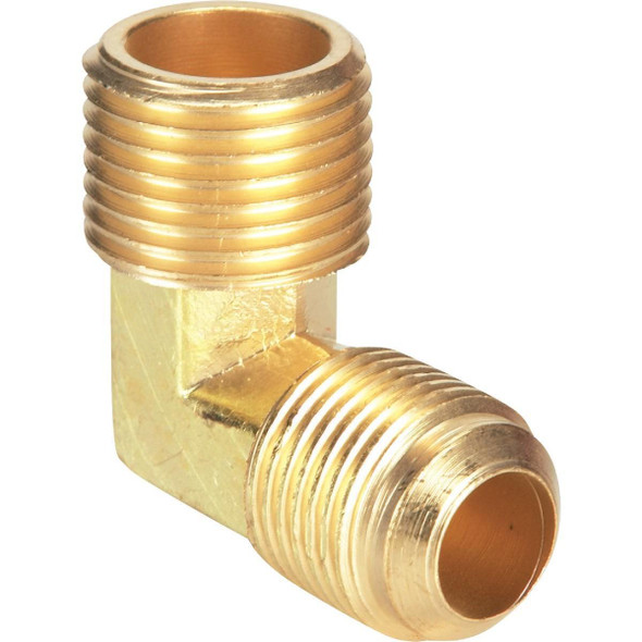 458980 1/2 In. x 1/2 In. MIP 90 Deg. Flare Brass Elbow (1/4 Bend)