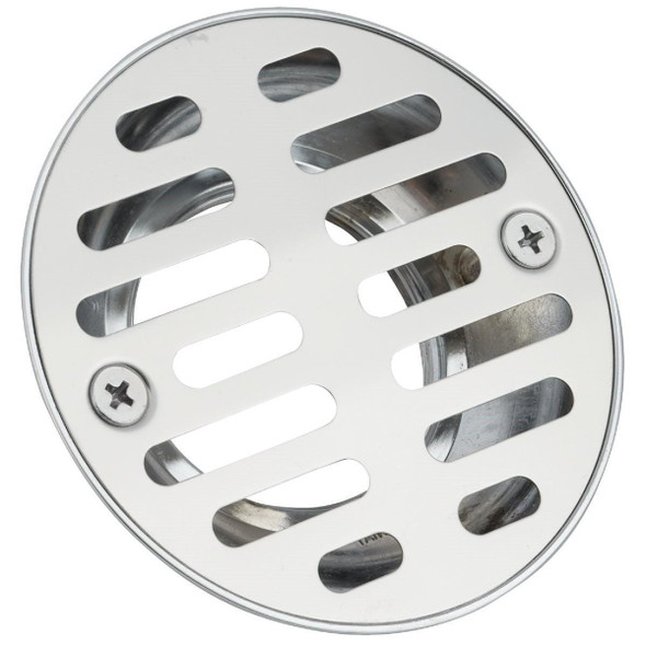 415642 1-1/2 In. Cast Brass Shower Drain with 3-1/2 In. Stainless Steel Strainer