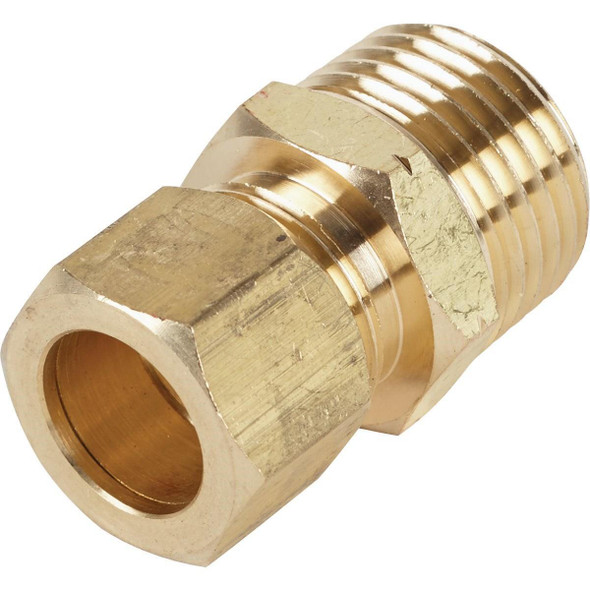 458383 1/2 In. x 1/2 In. Brass Male Union Compression Adapter