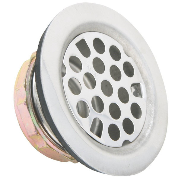 489956 2 In. Chrome Flat Top Strainer Assembly